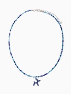 Кулон «Собачка» из воздушных шаров, бисер, цвет синий, 41 см - Фото 1