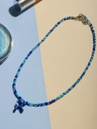 Кулон «Собачка» из воздушных шаров, бисер, цвет синий, 41 см - Фото 5