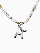 Чокер бисерный с подвеской «Собачка из воздушных шаров», цвет серебро, 41 см - Фото 1