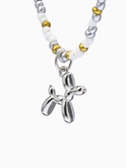 Чокер бисерный с подвеской «Собачка из воздушных шаров», цвет серебро, 41 см - Фото 3