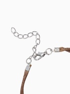 Браслеты на ногу «Ракушки», набор 2 шт. L=28 см, белые, коричневый в серебре - Фото 5