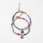 Браслет на ногу QF «Ракушки» бусины, набор, цветной, 23.3 см - Фото 2