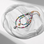 Браслет на ногу QF «Ракушки» бусины, набор, цветной, 23.3 см - Фото 4