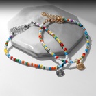 Браслет на ногу QF «Ракушки» бусины, набор, цветной, 23.3 см - Фото 5