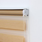 Штора рулонная «День-ночь» под лен, 60×180 см (с учётом креплений 3,5 см), цвет бежевый 9614148