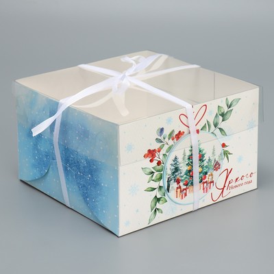 Коробка для капкейка «Яркого Нового года», шар, 16 × 16 × 10 см