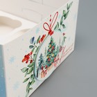 Коробка для капкейка «Яркого Нового года», шар, 16 х 16 х 10 см, Новый год - Фото 4