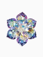 Брошь «Цветок» сказочный, радужно-сиреневая в серебре - Фото 1