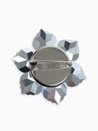 Брошь «Цветок» сказочный, радужно-сиреневая в серебре - Фото 2