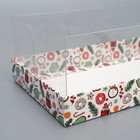 Коробка для десерта «Печеньки», 22 х 8 х 13.5 см, Новый год - Фото 6