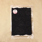 Кружевная эластичная ткань, 190 мм × 2,7 ± 0,5 м, цвет чёрный - Фото 4