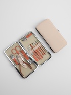 Набор маникюрный, 12 предметов, в футляре, бежевый, розовое золото - Фото 3
