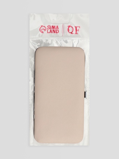 Набор маникюрный, 12 предметов, в футляре, бежевый, розовое золото