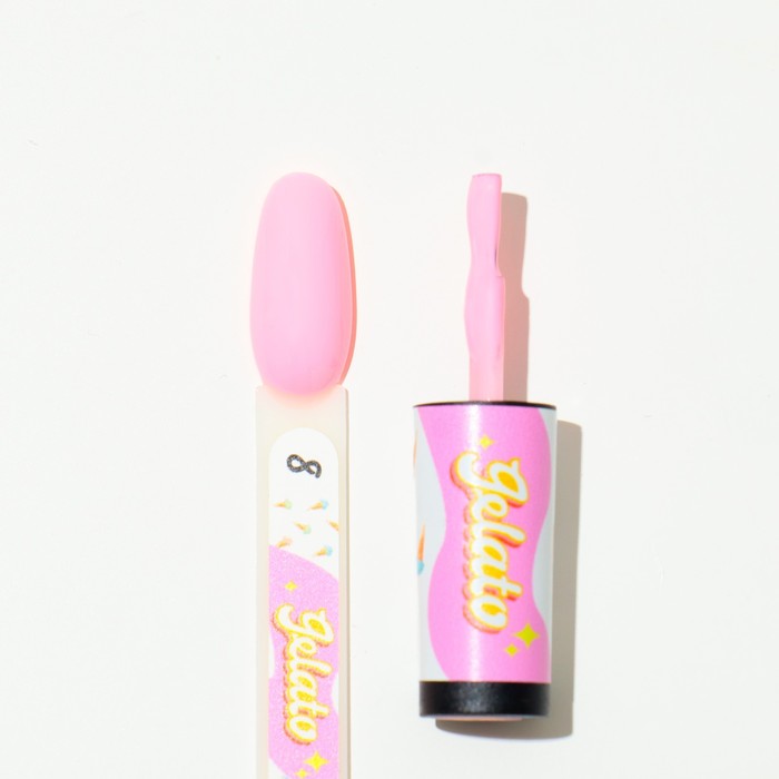 Гель лак ADRICOCO клубничный маскарпоне Gelato №08, 8 мл 37726