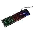 Клавиатура Smartbuy RUSH Nucleus, игровая, проводная, мембранная, 104+12 клавиш, USB, чёрная - фото 319830464