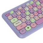 Комплект клавиатура и мышь Smartbuy SBC-666395AG-V,беспровод,мембран,1000 dpi,USB,фиолетовый - фото 8997437