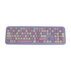 Комплект клавиатура и мышь Smartbuy SBC-666395AG-V,беспровод,мембран,1000 dpi,USB,фиолетовый - фото 8997438