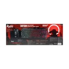 Комплект клавиатура+мышь+ковер Smartbuy RUSH Shotgun, провод, мембран, 3200 dpi, USB, чёрный - фото 8997464