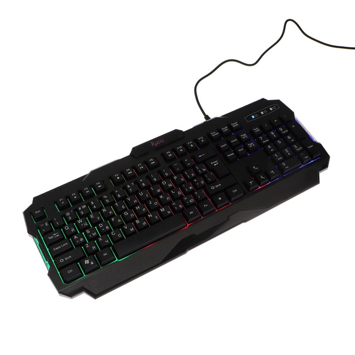 Комплект клавиатура+мышь+ковер Smartbuy RUSH Shotgun, провод, мембран, 3200 dpi, USB, чёрный