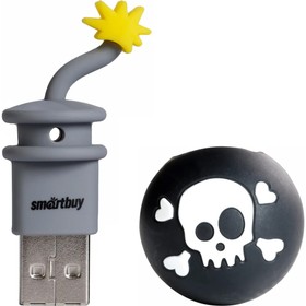 Флешка Smartbuy Wild series "Бомба", 32 Гб, USB 2.0, чт до 25 Мб/с, зап до 15 Мб/с, черная