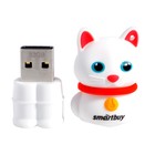 Флешка Smartbuy Wild series "Котенок", 32 Гб, USB 2.0, чт до 25 Мб/с, зап до 15 Мб/с, белая - фото 3082704