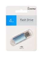 Флешка Smartbuy V-Cut, 4 Гб, USB 2.0, чт до 25 Мб/с, зап до 15 Мб/с, синяя - Фото 6