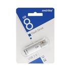 Флешка Smartbuy V-Cut, 8 Гб, USB 2.0, чт до 25 Мб/с, зап до 15 Мб/с, серая 9864173 - фото 10793083