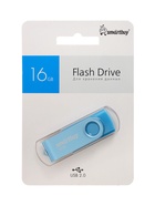 Флешка Smartbuy Twist, 16 ГБ, USB 2.0, чтение до 25 Мб/с, запись до 15 Мб/с, синяя - Фото 9