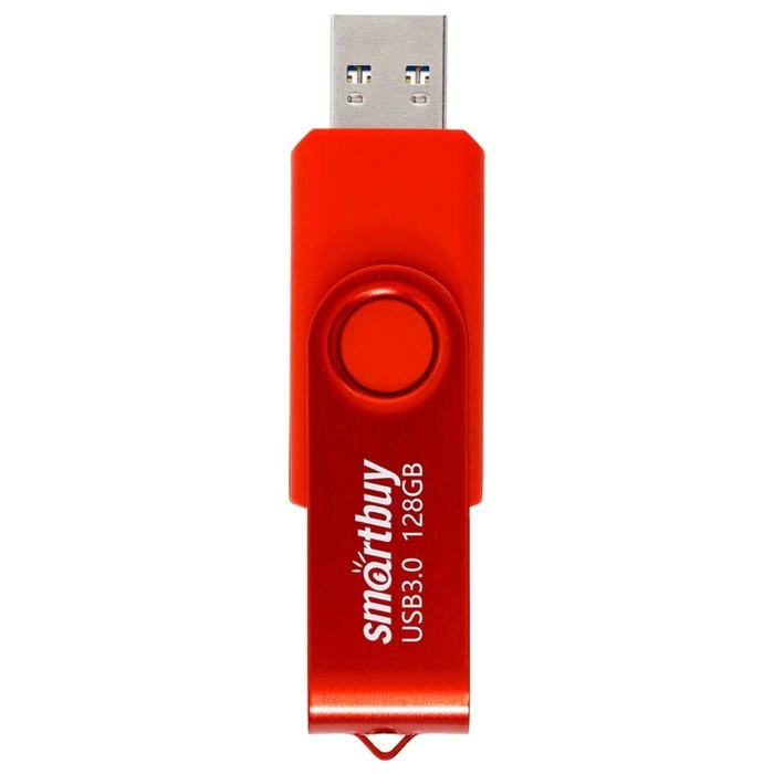 Флешка Smartbuy Twist, 128 Гб, USB 3.1, чт до 70 Мб/с, зап до 40 Мб/с, красная - фото 51576441