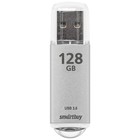 Флешка Smartbuy V-Cut, 128 Гб, USB 3.0, чт до 75 Мб/с, зап до 25 Мб/с, серая 9864197 - фото 12793253