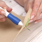 Игла для вышивания, для ковровой техники, d = 1,3/1,6/2,2 мм, с нитевдевателем, цвет белый/синий, УЦЕНКА - Фото 2