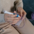 Игла для вышивания, для ковровой техники, d = 1,3/1,6/2,2 мм, с нитевдевателем, цвет белый/синий, УЦЕНКА - Фото 6