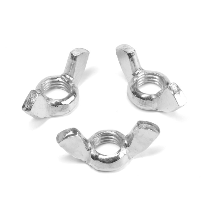 Гайка-барашек ЛОМ, с округлыми лепестками, DIN 315, оцинкованная, М12, 5 кг - Фото 1