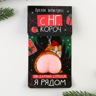 Брелок новогодний, для ключей, мялка «Кот - Новый год» 4,8 х 11,4 см - Фото 6