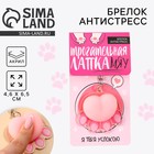 Брелок мялка для ключей «Лапка» 4.6×7 см - Фото 1