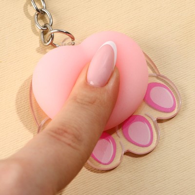 Брелок мялка для ключей «Лапка» 4.6×7 см