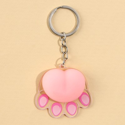 Брелок мялка для ключей «Лапка» 4.6×7 см