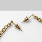 Серьги металл «Собачка» на цепи, цвет золото - фото 22425742