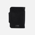 Визитница на кнопке, 24 карты, цвет чёрный - фото 22425756