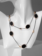 Бусы «Овалы» 2 яруса, цвет чёрный в золоте, 54 см 9679579