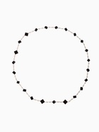 Бусы с жемчугом «Галантность», 90-110 см, чёрно-белые в золоте - Фото 3