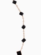 Бусы с жемчугом «Галантность», 90-110 см, чёрно-белые в золоте - Фото 4