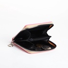 Кошелёк на молнии, отдел для карт, для монет, розовый - фото 65396634