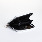 Кошелёк на молнии, отдел для карт, для монет, светло-голубой - фото 65396637