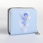 Кошелёк на молнии «Фея воздуха», отдел для карт, для монет, голубой - Фото 3