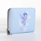 Кошелёк на молнии «Фея воздуха», отдел для карт, для монет, голубой - Фото 4