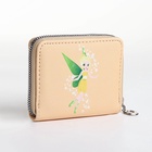 Кошелёк на молнии «Фея земли», отдел для карт, для монет, бежевый - Фото 4