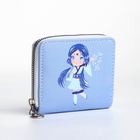 Кошелёк на молнии «Фея зимы», отдел для карт, для монет, голубой - Фото 3
