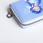Кошелёк на молнии «Фея зимы», отдел для карт, для монет, голубой - фото 65396644