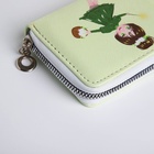 Кошелёк на молнии, отдел для карт, для монет, зелёный - фото 65396647